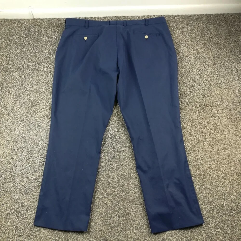 2023 Peter Millar Pants Raleigh Performance Chino Golf 42x28 Navy Blue $160